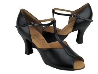 dansschoenen leder zwart  